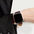 thumbnail image 4 of Kebiory Compatible with Apple Watch Band 38mm 40mm 41mm,Canvas Strap with Soft Leather Lining with Classic Firmly Buckle for iWatch Series8/7/6/5/4/3/2/1/SE for Women/Man (Purple), 4 of 7