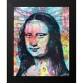thumbnail image 2 of Dean Russo Collection 20x24 Black Modern Framed Museum Art Print Titled - Mona Lisa with David on Top, 2 of 5
