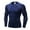 Navy, variant on Men's Athletic Long Sleeve Compression Shirts Gym Undershirts Gray Size L
