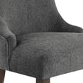 thumbnail image 2 of Leona Dining Chair In Charcoal Fabric with Grey Brushed Leg Finish - 2-Pack, 2 of 8