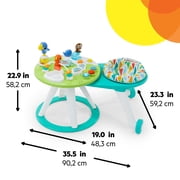 Bright Starts Around We Go 2-in-1 Walk-Around Baby Activity Center & Table, Tropic Cool, Age 6 Months+