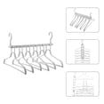 thumbnail image 2 of KAKOWELY Multilayer Clothes Hanger Multifunctional Rotatable Solid Plastic Clothes Rack Foldable Clothes Rack15.55"X6.69"X0.51", 2 of 4