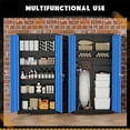 thumbnail image 6 of SOLAURA 72" Metal Garage Storage Cabinet with Locking Doors and Adjustable Shelves for Home, Office(Black Blue), 6 of 7