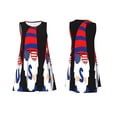 thumbnail image 3 of Bixox 4th of July Gnomes Print Women's Sleeveless A-Line Dress with Pockets, Casual Knee-Length Tank Dress for Summer-Large, 3 of 7