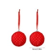 thumbnail image 3 of QTOCIO 6cm Valentines's Day Handmade Fabric Ball Decorative Pendant, 3 of 4
