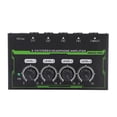 thumbnail image 1 of 4 Channel Stereo Headphone Amplifier with RGB Lights, Low Noise Studio Headphone Splitter for Home and Mixing, Clear Sound and Wide Dynamic Range, Personalized Listening Experience, 1 of 7