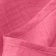 thumbnail image 4 of MEICHEN Women's Summer Short Sleeve Solid Casual Cotton Linen Tops Fashion Loose Crewneck Blouse Tshirts for Women, 4 of 5