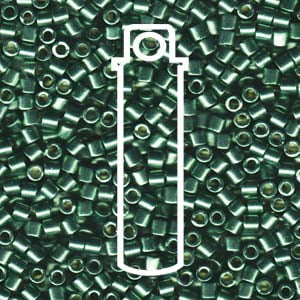 Duracoat Galvanized Sea Green Miyuki Delica Beads 8/0 DBL-1845-TB