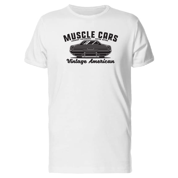 Muscle Cars, Vintage American T-Shirt Men -Image by Shutterstock, Male x-Large