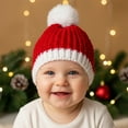 thumbnail image 2 of Adorable Winter Knit Hat for Babies Soft Warm Cap Cold Weather Accessory Cozy Yarn Holiday, 2 of 4