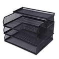 thumbnail image 1 of 3 Tier Letter Tray, Space Saving Stable 3 Tier Paper Organizer Iron  for Home, 1 of 7