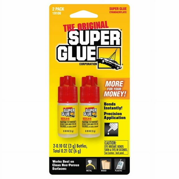 Wondertrail Precision Applicator Super Glue, 10 oz, 2 Pack