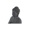 thumbnail image 6 of 8" x 12" Dark Gray Ceramic Meditating Buddha Sculpture with Engraved Carvings and Relief Details, by CosmoLiving by Cosmopolitan, 6 of 12