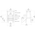thumbnail image 3 of FeGemax Step Stool, 24-Inch, Cappuccino, 3 of 8
