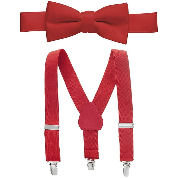 Hold'Em Hold?Em Suspender Bow Tie Set for Kids, Baby Pretied Bow Tie, 1? Suspender Walmart