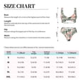 thumbnail image 4 of Kdxio Lilies Flowers Print Women's 2 Piece High Waisted Wrap Spaghetti Strap Summer Swimsuit Bikini Set-XX-Large, 4 of 7