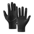 thumbnail image 2 of Men's Winter Leather Fleece Lined Touchscreen Windproof Water Resistant Work Gloves for Outdoor Activities, 1 Pair, 2 of 6