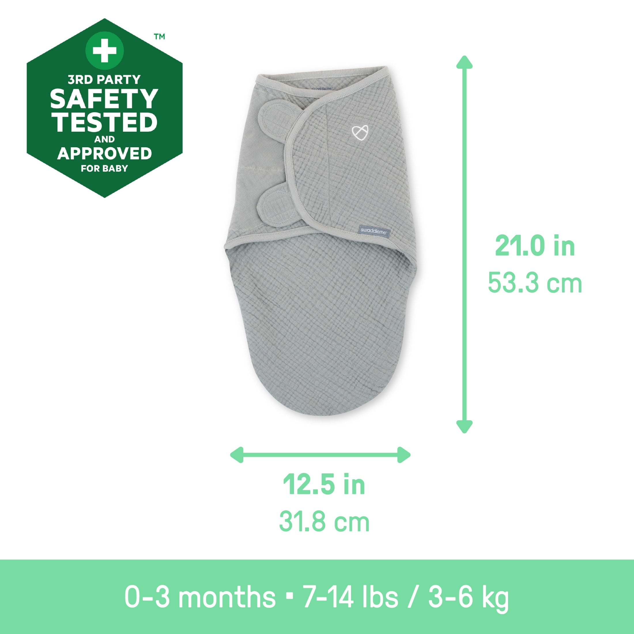 SwaddleMe by Ingenuity Muslin Original Swaddle