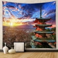 thumbnail image 2 of Tapiz de pared Fuji Sunset en microtela 150x130 cm, 2 of 2