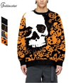 thumbnail image 2 of Sudaderas divertidas de Halloween para hombres, ropa de calle de Hip Hop para estudiantes, jersey de gran tamaño con cuello redondo, Sudadera con capucha informal, Cosplay de vacaciones, 2 of 4