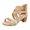 Beige, variant on OAVQHLG3B Cross Strap Zipper Sandals High Heel Chunky Heel Women Sandals