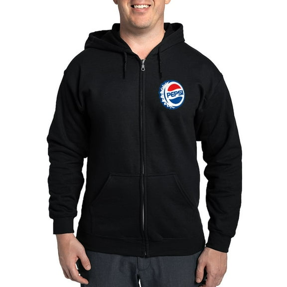 CafePress - 90S Pepsi Men's Zip Up Hoodie - Zip Hoodie, Classic Hooded Sweatshirt with Metal Zipper