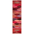 thumbnail image 6 of SAFAVIEH Montage Vardan Geometric Indoor/Outdoor Area Rug, Red/Fuchsia, 6'7" x 6'7" Square, 6 of 10