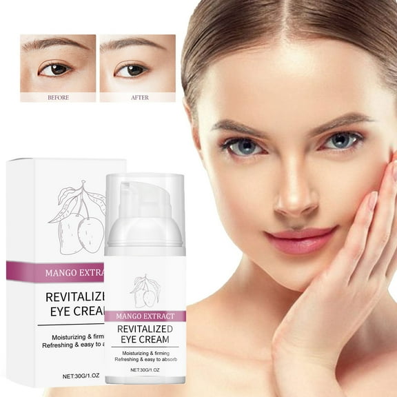 HYLLai Repairing Eye Cream for Dark Circles & Puffiness, Anti-Wrinkle, Firming & Brightening Treatment with Mango Extract, 30g Hydrating Under Eye Care"