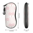 thumbnail image 4 of ZICANCN Sunglasses Soft Case, Pink Lovely Cat Paw Neoprene Zipper Eyeglass Case for Men Women, 4 of 9