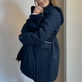 thumbnail image 6 of Mifsaly Maternity 3 In 1 Winter Coat Women Thicken Warm Zip Up Hooded Quilted Jackets Pregnant Thermal Fleece Lined Padded Coats Cold Weather Outerwear Parka with Pockets, 6 of 8