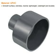 thumbnail image 4 of Uxcell Polyvinyl Chloride Reducer Pipe Fitting 4.33 inch x 1.97 inch Straight Coupling Adapter Connector Gray, 4 of 5