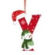 thumbnail image 1 of Adornos navideños, adornos navideños, regalos navideños, árbol de Navidad acrílico 2D, colgante de 26 letras, regalo decorativo, colgantes para fiestas navideñas familiares, objetos colgantes, 1 of 6