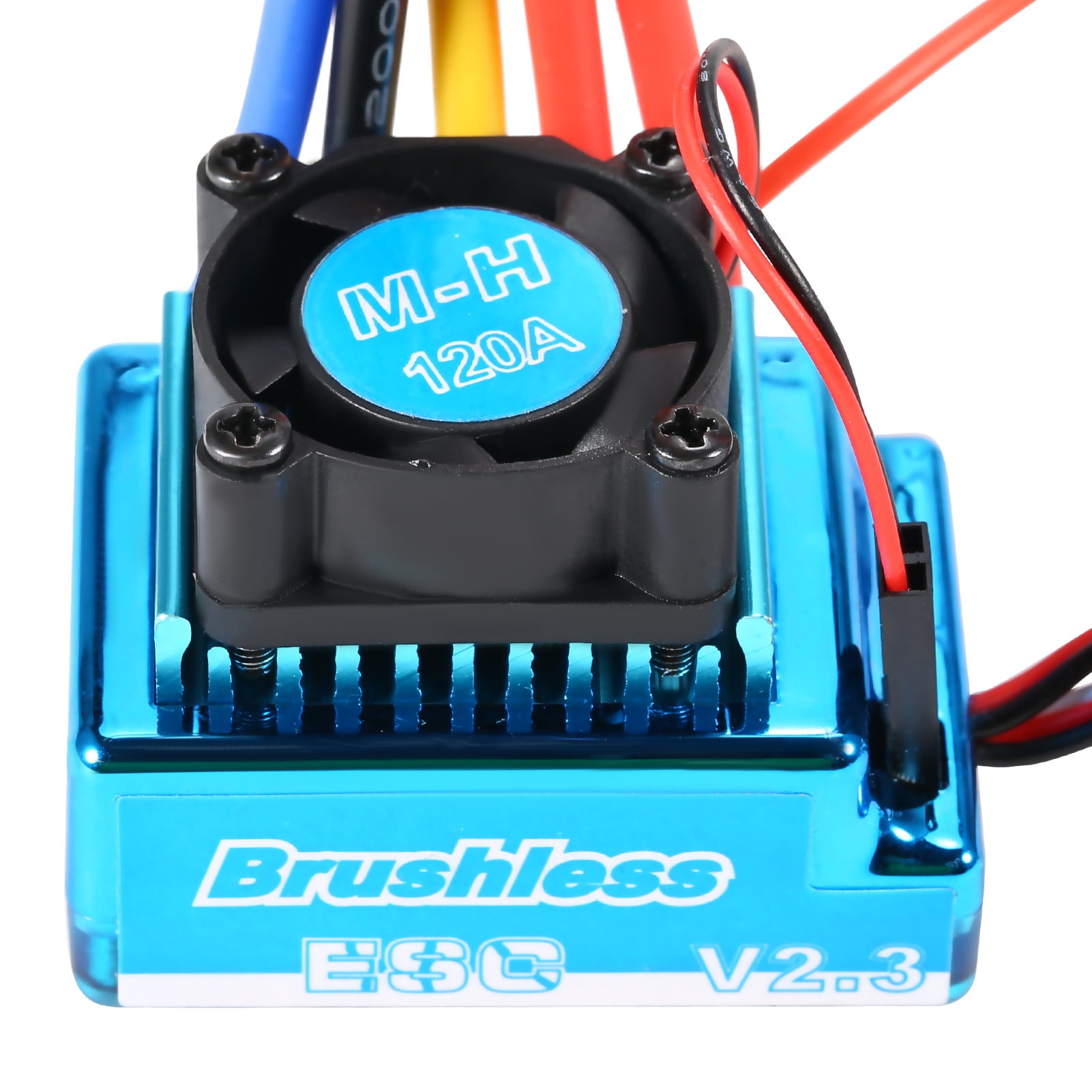 Walmeck 120A Brushless ESC Electric Speed Controller 6.0V/3A BEC for 1/8 1/10 RC Car