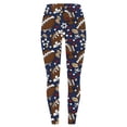 thumbnail image 2 of TaTaai Women Fashion Rugby Random Print Skinny Yoga Pants Casual Leggings Stretchy Fabric Ladies Fitness Daily Outdoor Street Wear No Fading Non-See-Through Stylish Pants Gift, 2 of 5