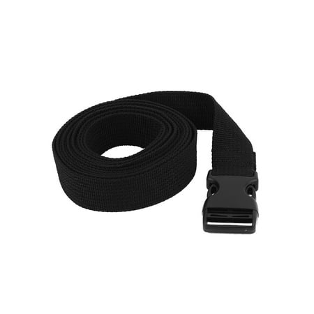 Bucket Strap - Unique Bargains Plastic Buckle Adjustable Luggage Packing Strap Belt Band 2.5M Length 25mm Width