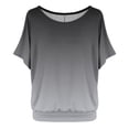 thumbnail image 1 of T-Shirt Surdimensionné pour Femmes avec Manches Chauve-Souris Manches Courtes, 1 of 4