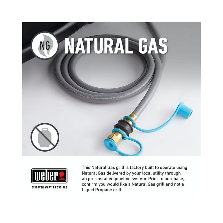 Weber Genesis S 435 4 Burner Natural Gas Grill in Stainless Steel with Side Burner