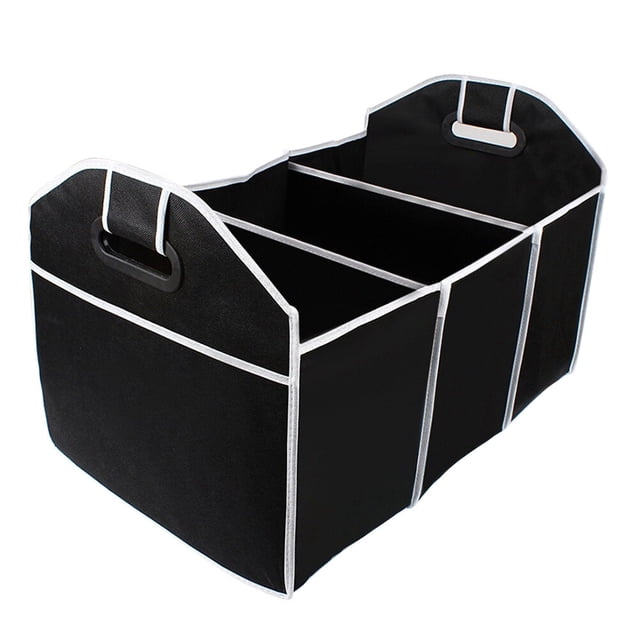 HAMPPLIES Car Organizer Storage Box Nonwoven Tool Bag Black 1Set for Organizing Items