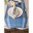 thumbnail image 7 of Contemporary Home Living Striped Chambray Rectangular Table Runner - 72" - Blue and White, 7 of 7