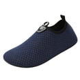 thumbnail image 3 of Domuza water shoes for women, Lightweight Breathable Slip-On Aqua Socks, Flexible Non Slip Water Skin Shoes for Beach Swim Pool Yoga Exercise Blue 9（EU-42）, 3 of 6