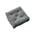 thumbnail image 1 of Advancent Sólido Tatami Floor Almohada de meditación Cojín de asiento cuadrado con asa Estera para silla Al aire libre Patio Comedor Cojín Decoración del hogar Gris claro 48*48*10cm, 1 of 6