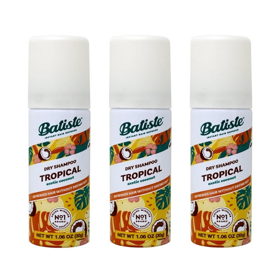 Batiste Dry Shampoo Tropical Exotic Coconut 1.06 oz Female (Pack of 3)