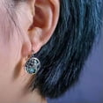 thumbnail image 2 of HOOUN Women Vintage Turquoise Silver Dangle Earrings Wedding Gifts BOHO Retro Jewelry-#10, 2 of 2