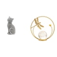 thumbnail image 1 of Figura Decorativa De Gato De Resina Con Forma De Bola De Cristal Para Escritorio, Estantería, Entrada, Pasillo, Sala De Estar, Dormitorio Y Oficina., 1 of 8