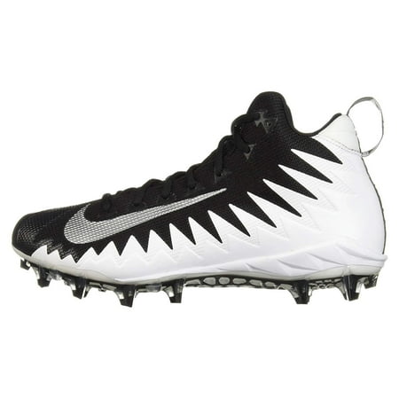 NEW Nike Alpha Menace Pro Mid Football Cleats White/Silver/Black - Pick Size