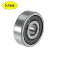 thumbnail image 1 of Rodamientos de bolas de surco profundo 625-2RS 5mmx16mmx5mm Doble sellado de acero cromo P5 5pcs, 1 of 5
