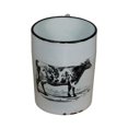 thumbnail image 1 of Cheungs 5013B Lacquered Finish Cup Decor with Black Rim - Cow, 1 of 1