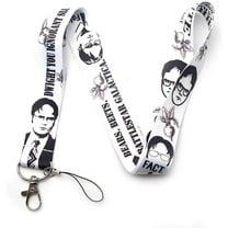 Anime Source Dwight Schrute White The Office Television Series Comedy Lanyard Keychain ID Badge Holder