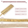 thumbnail image 2 of 0.5 Inch x 5 Yards Sequin Ribbon Trim Strip for Crafts Embellishments, Laser Gold, 2 of 7