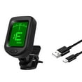 thumbnail image 5 of Guitar Tuner Clip on, Digital Electric Tuner with LCD Display, Guitar Capos Metronome Rotatable Musical Instrument Tuner, 5 of 9